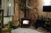 soggiorno con caminetto